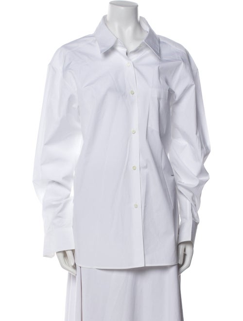 Prada 2021 Long Sleeve Button-Up Top