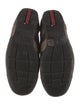 Prada Suede Leather Trim Embellishment Monk Straps