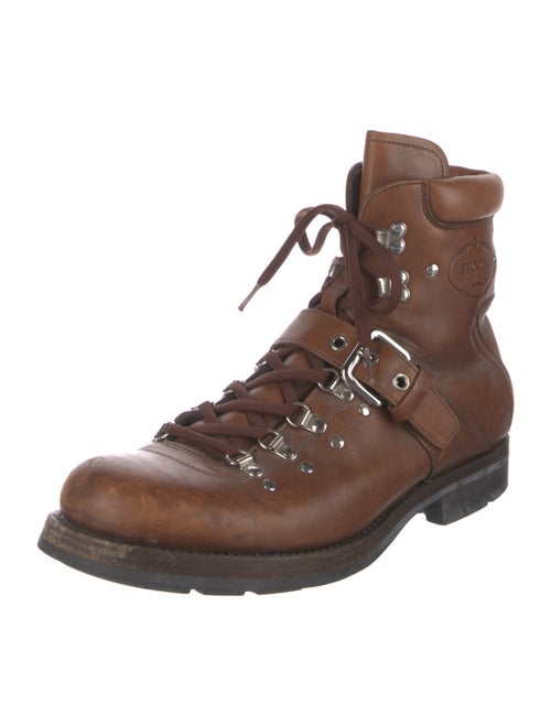 Prada Leather Hiking Boots