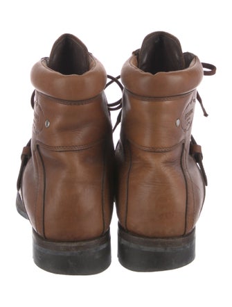 Prada Leather Hiking Boots