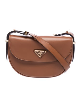 Prada Enameled Metal Triangle Arque