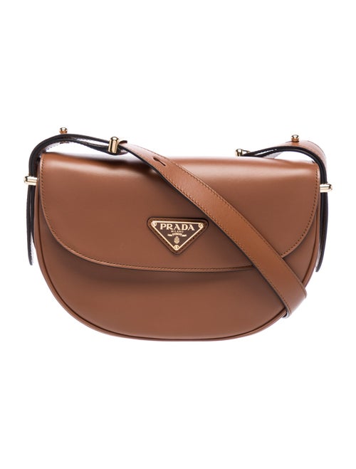 Prada Enameled Metal Triangle Arque