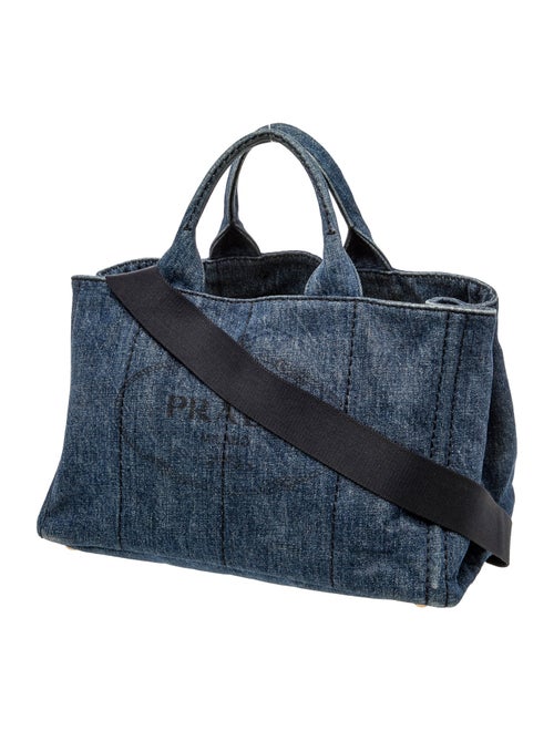 Prada Enameled Metal Triangle Messenger Bag