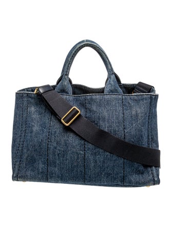 Prada Enameled Metal Triangle Messenger Bag