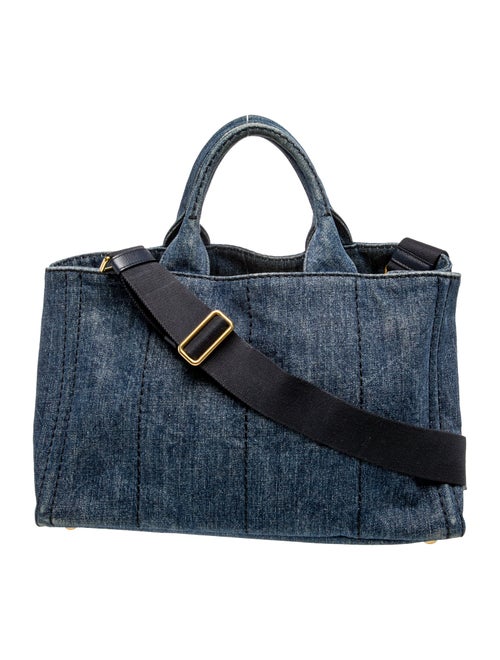 Prada Enameled Metal Triangle Messenger Bag