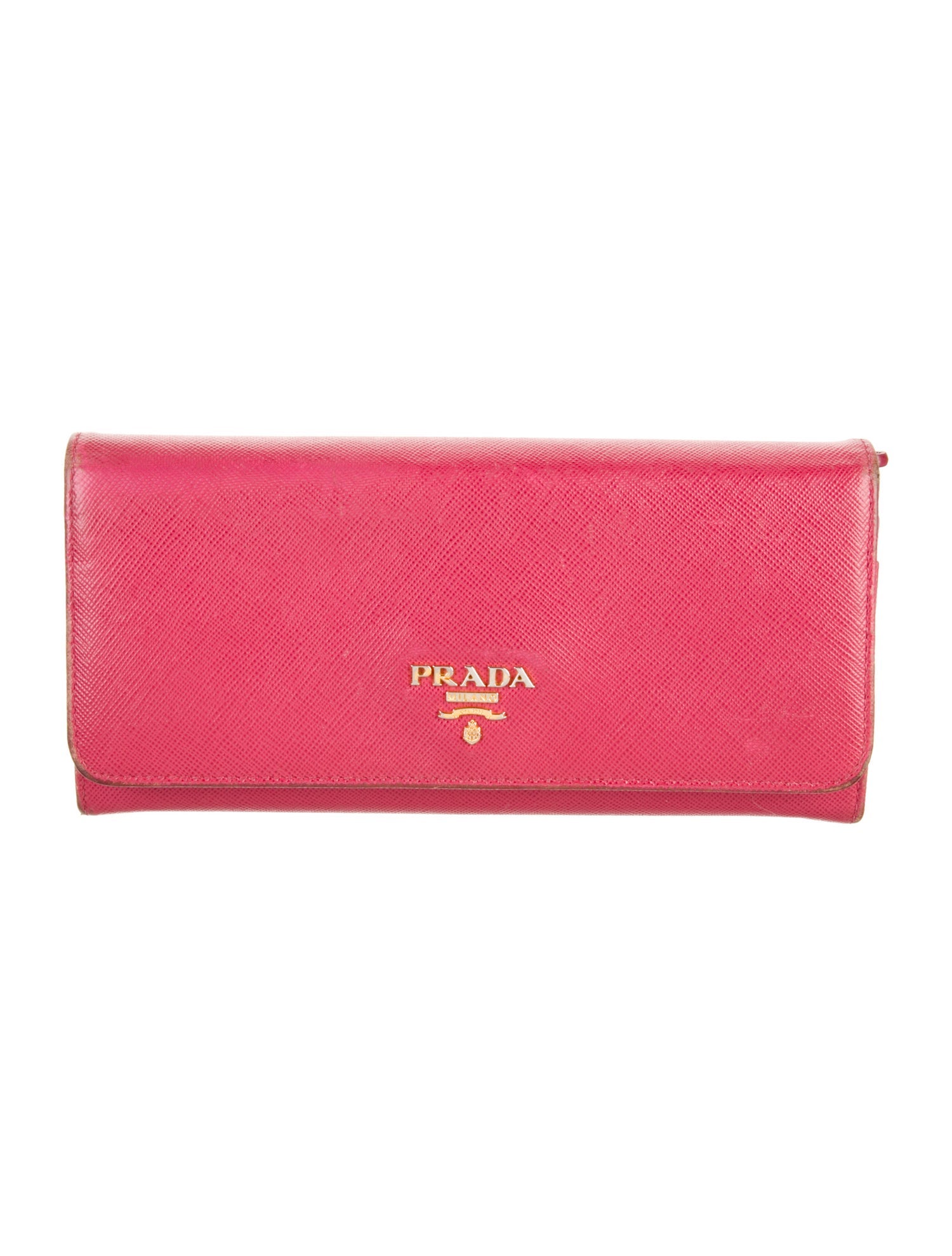 Prada Saffiano Lux Leather Continental Wallet