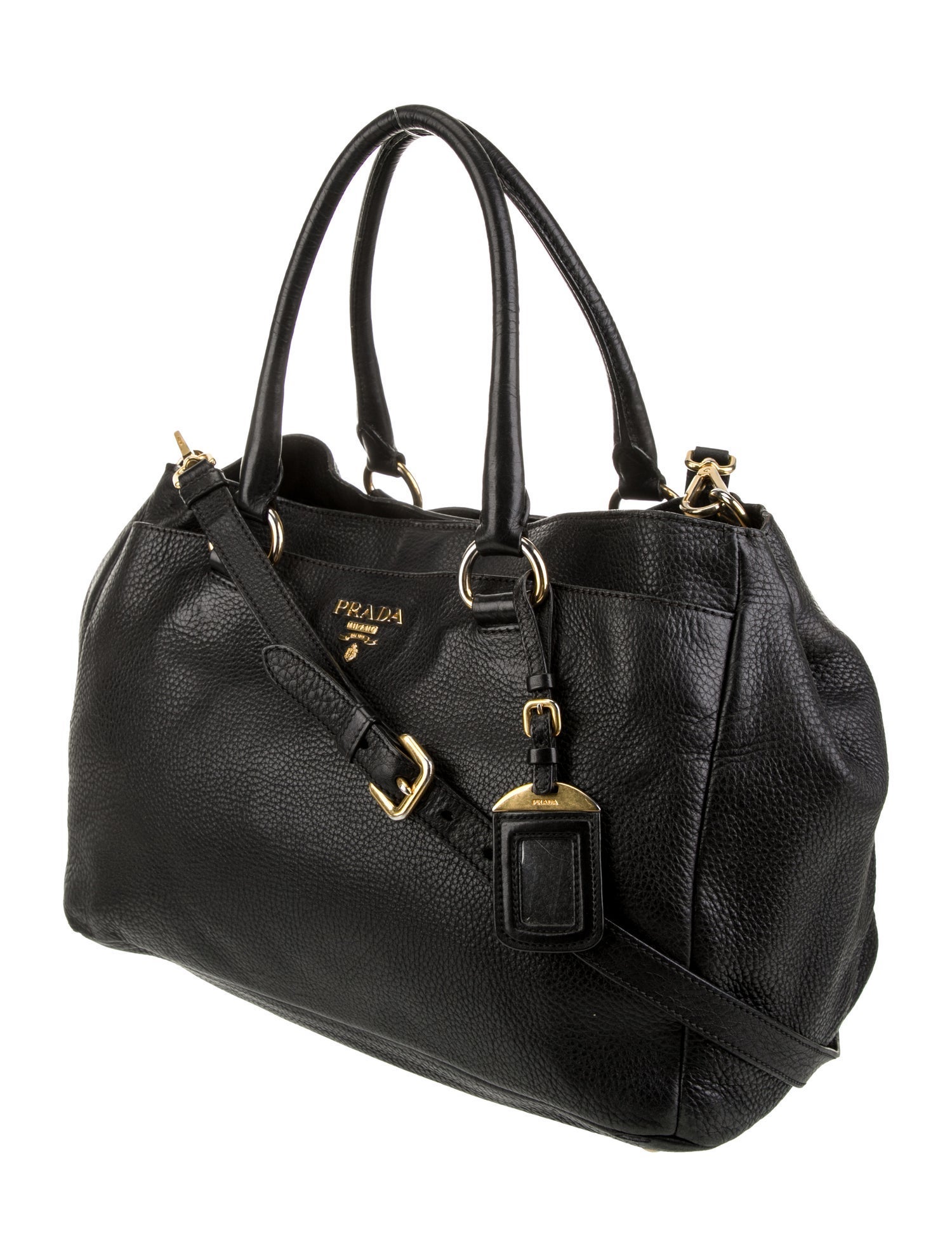 Prada Vitello Daino Leather Top Handle Bag