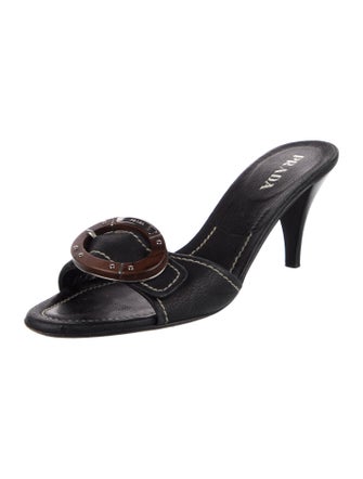 Prada Leather Slides