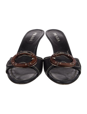 Prada Leather Slides
