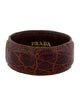 Prada Leather Bangle Bracelet