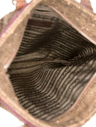 Prada Tweed Messenger Bag