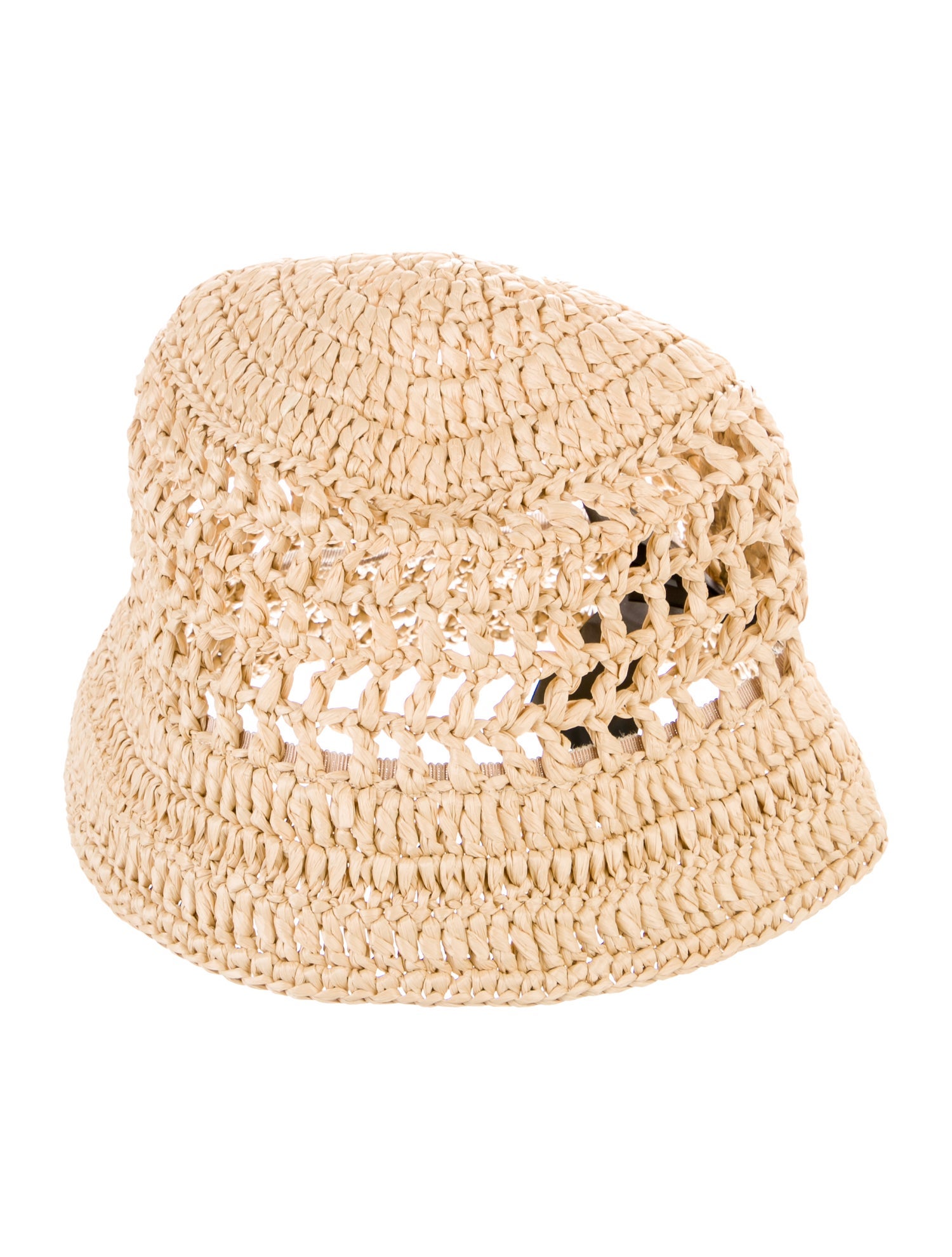Prada Viscose Woven Bucket Hat w/Tags