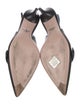 Prada Leather Bow Accents Slingback Pumps