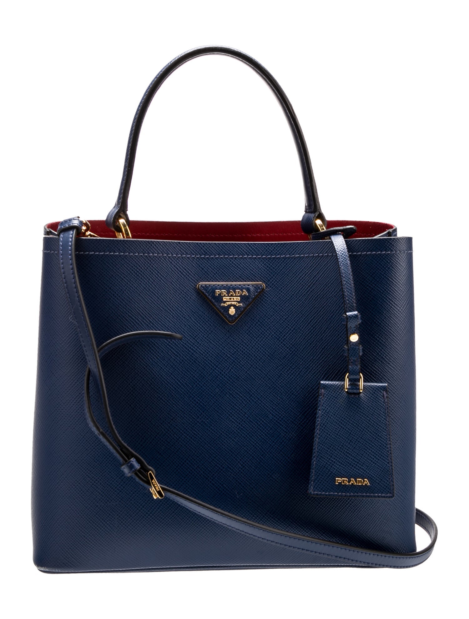 Prada Saffiano Leather Panier Medium