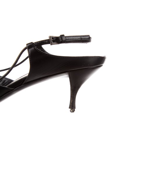 Prada Leather Slingback Flats