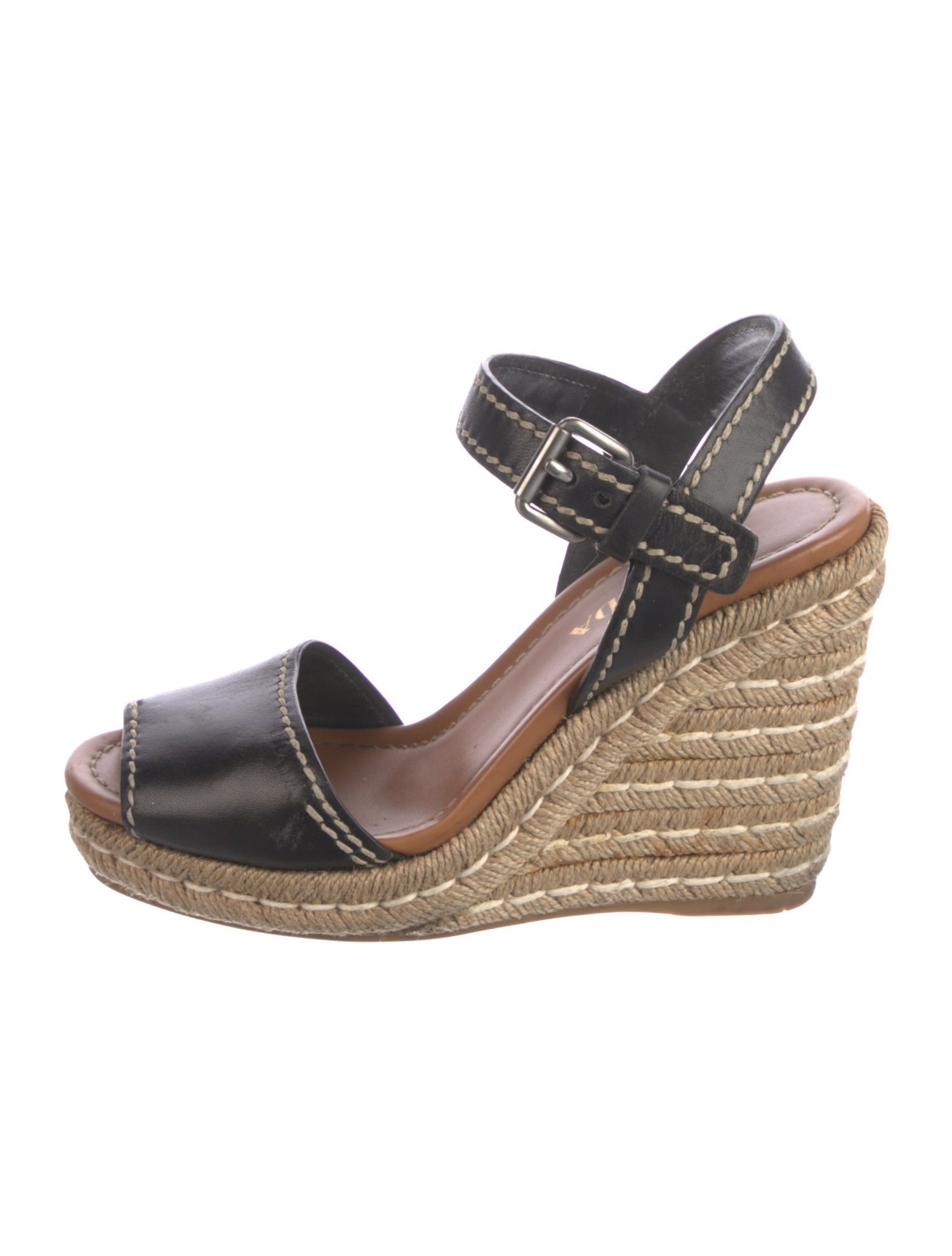 Prada Leather Espadrilles