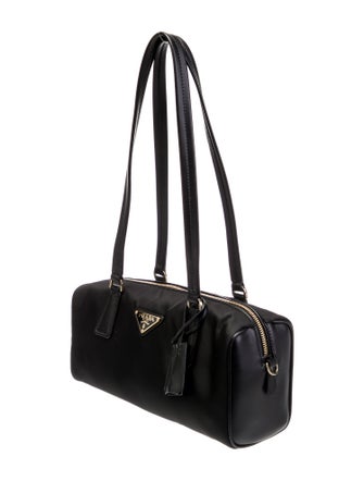 Prada Enameled Metal Triangle Re-Nylon Medium 2024