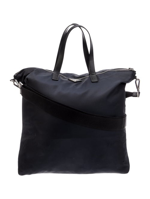 Prada Enameled Metal Triangle Belt Bag