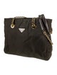Prada Enameled Metal Triangle Shoulder Bag