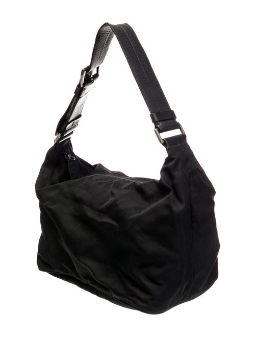 Prada Enameled Metal Triangle Shoulder Bag