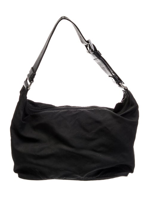 Prada Enameled Metal Triangle Shoulder Bag