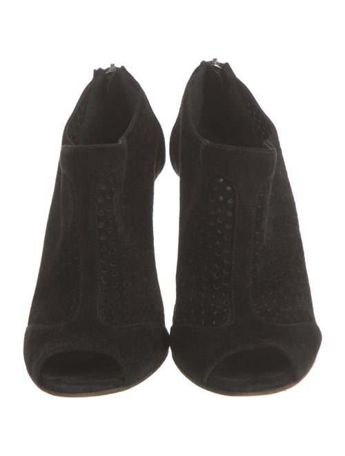 Prada Suede Lasercut Accents Pumps