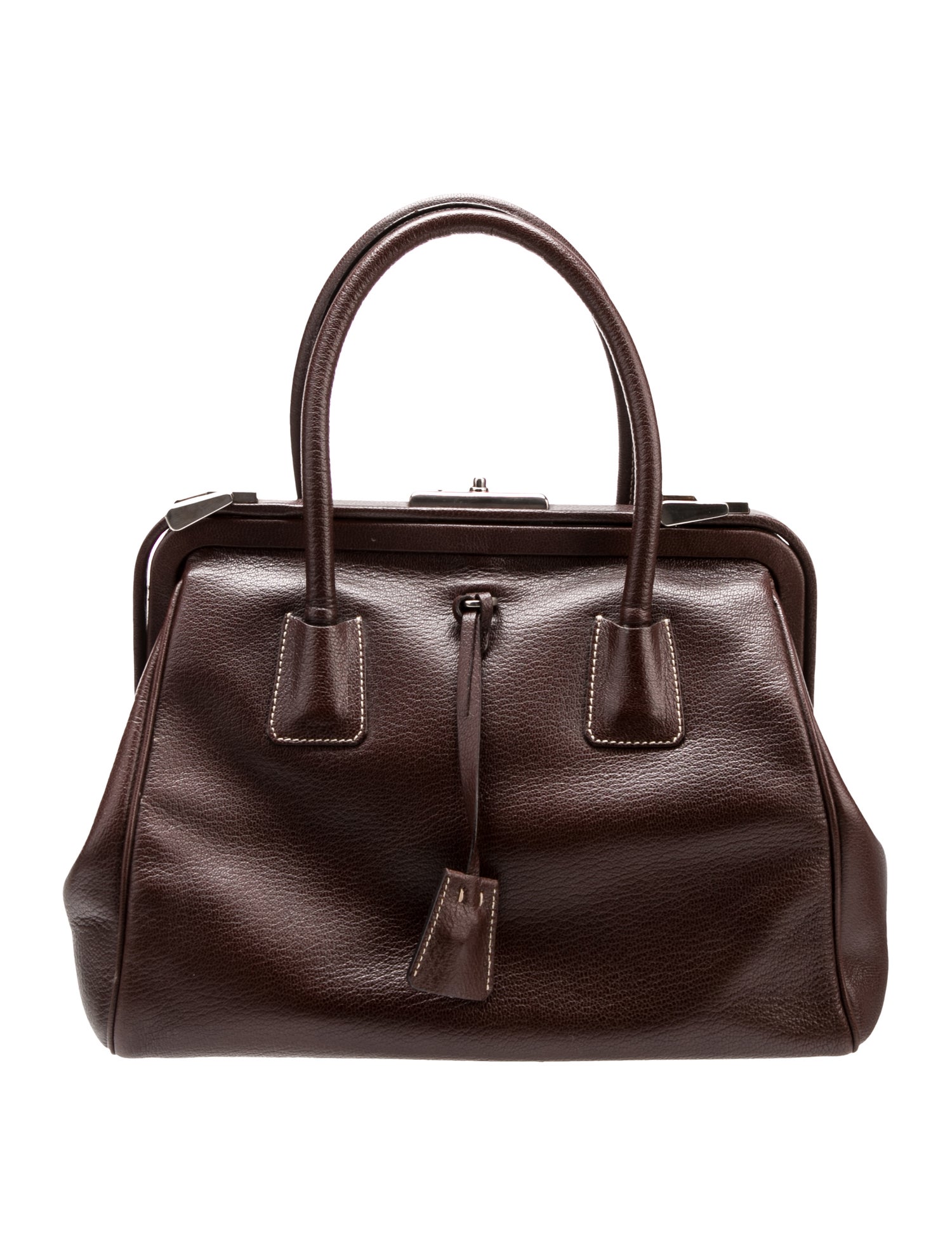 Prada Madras Leather Cerniera