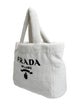 Prada Enameled Metal Triangle Tote