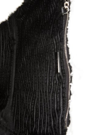 Prada Enameled Metal Triangle Tote