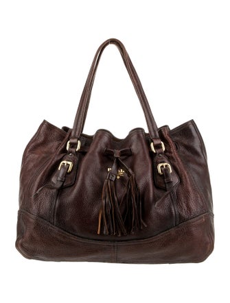 Prada Cervo Leather Bucket Bag