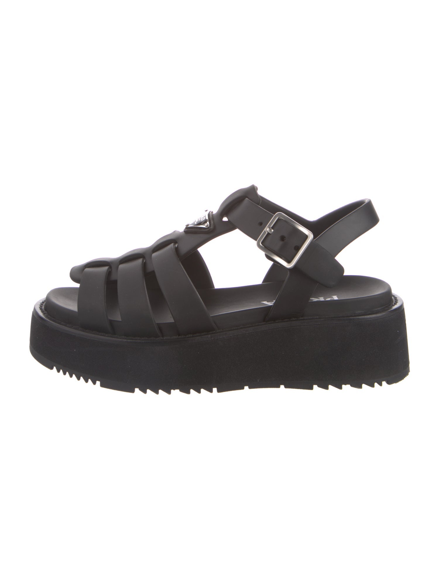 Prada Rubber Gladiator Sandals