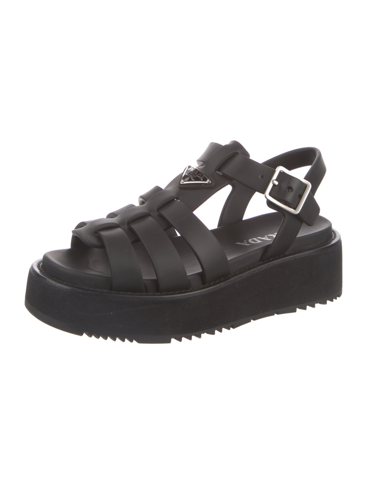 Prada Rubber Gladiator Sandals