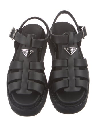 Prada Rubber Gladiator Sandals