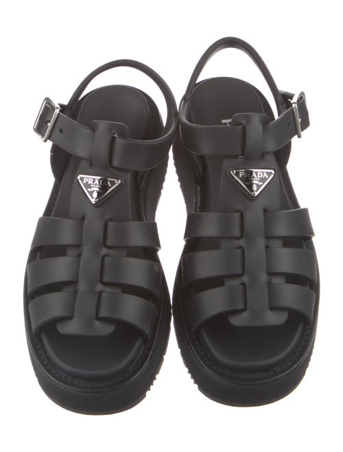 Prada Rubber Gladiator Sandals