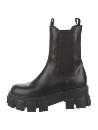 Prada Leather Chelsea Boots