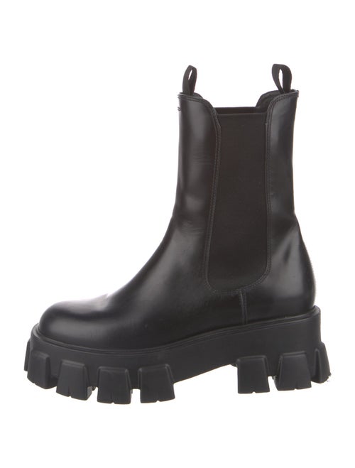 Prada Leather Chelsea Boots