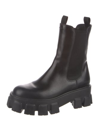 Prada Leather Chelsea Boots