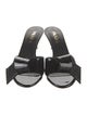 Prada Patent Leather Studded Accents Slides