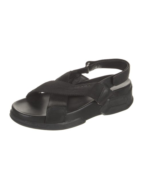 Prada Leather Slingback Sandals