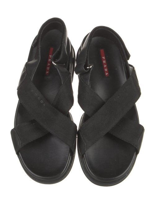 Prada Leather Slingback Sandals