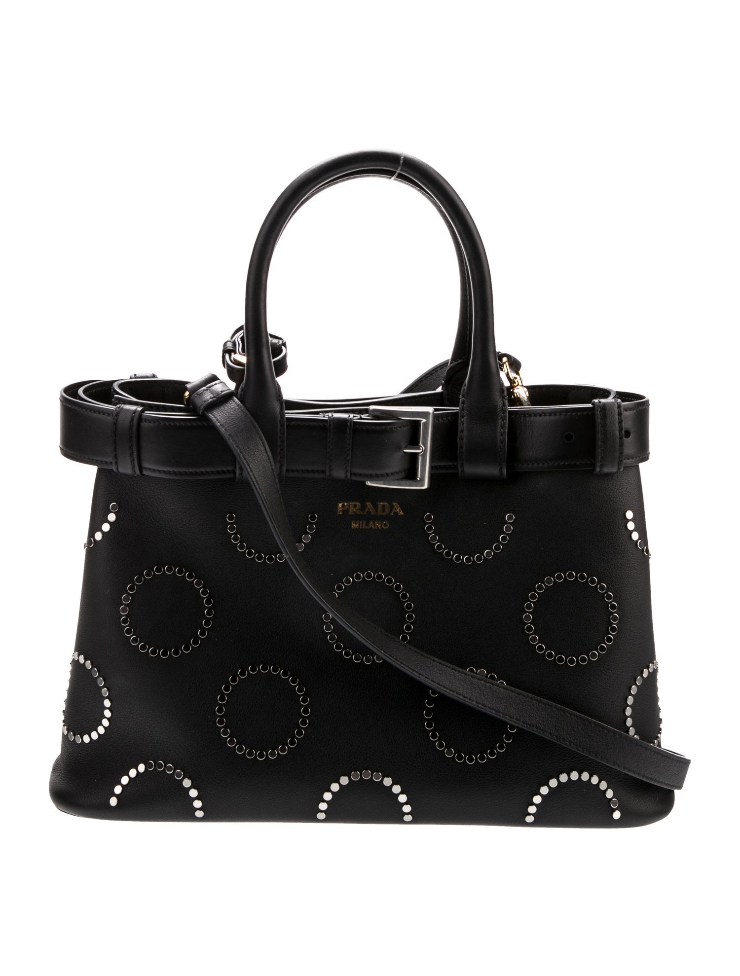 Prada Leather Buckle w/Belt Medium