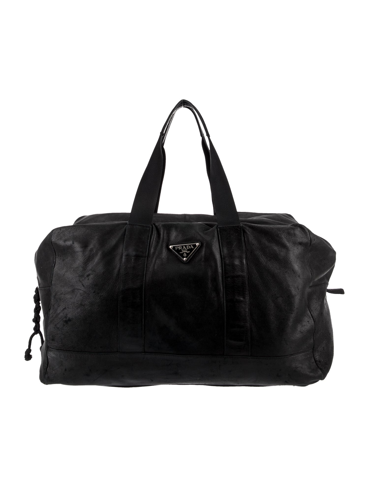 Prada Enameled Metal Triangle Antic Vintage