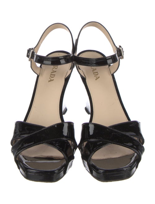 Prada Patent Leather Sandals