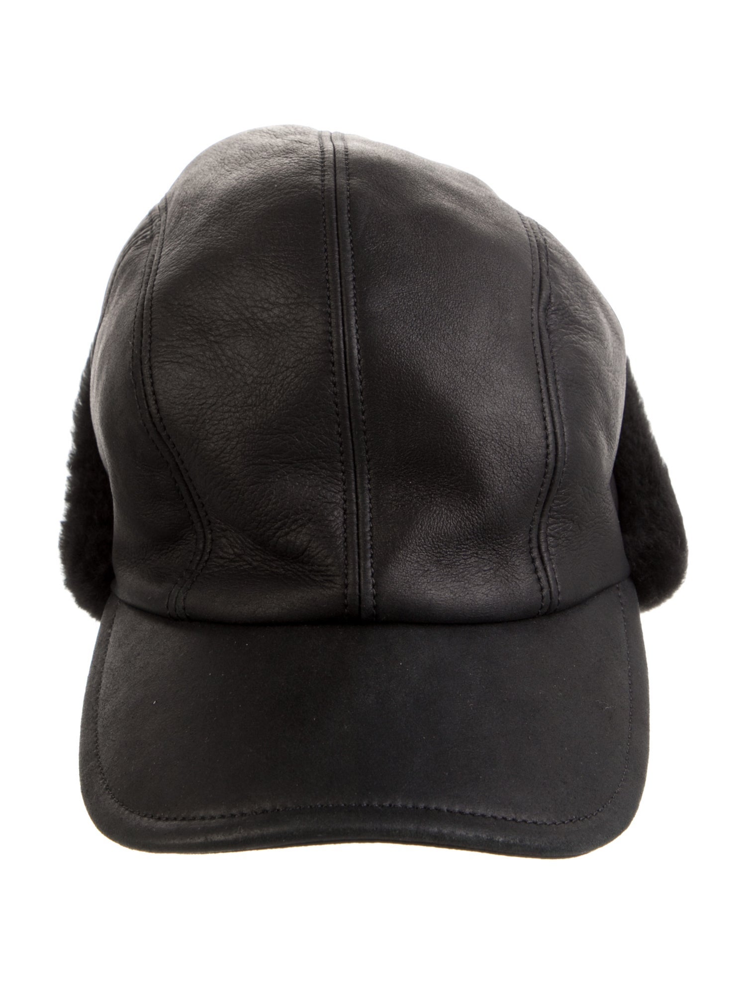 Prada Leather Fur Hat