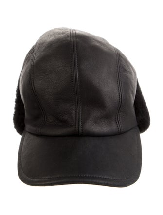 Prada Leather Fur Hat