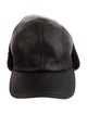 Prada Leather Fur Hat
