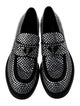 Prada Enameled Metal Triangle Crystal Oxfords