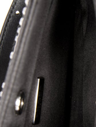 Prada Enameled Metal Triangle Cleo