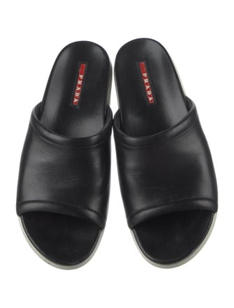 Prada Sport Leather Slides
