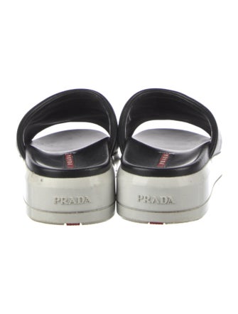 Prada Sport Leather Slides